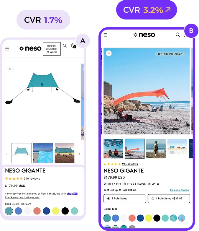 Neso Project Mobile View